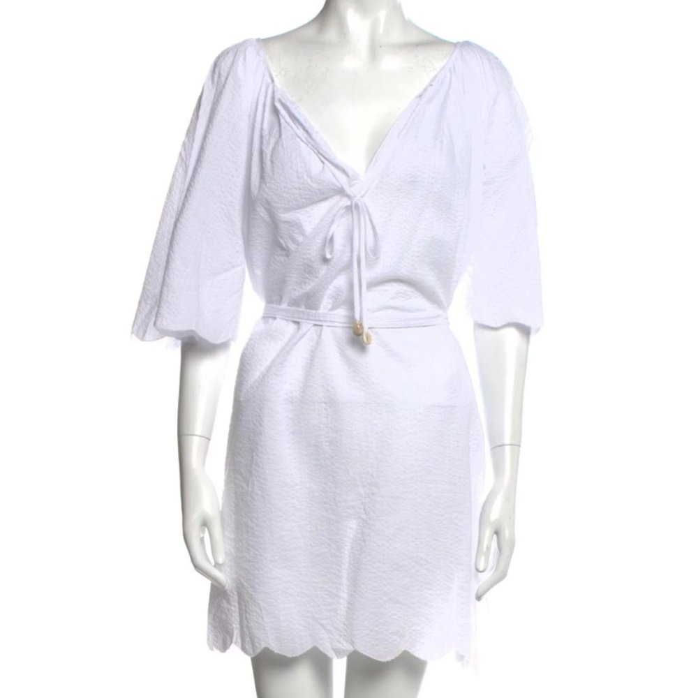 Marysia Swim Cotton Sheath Dress V-Neck M